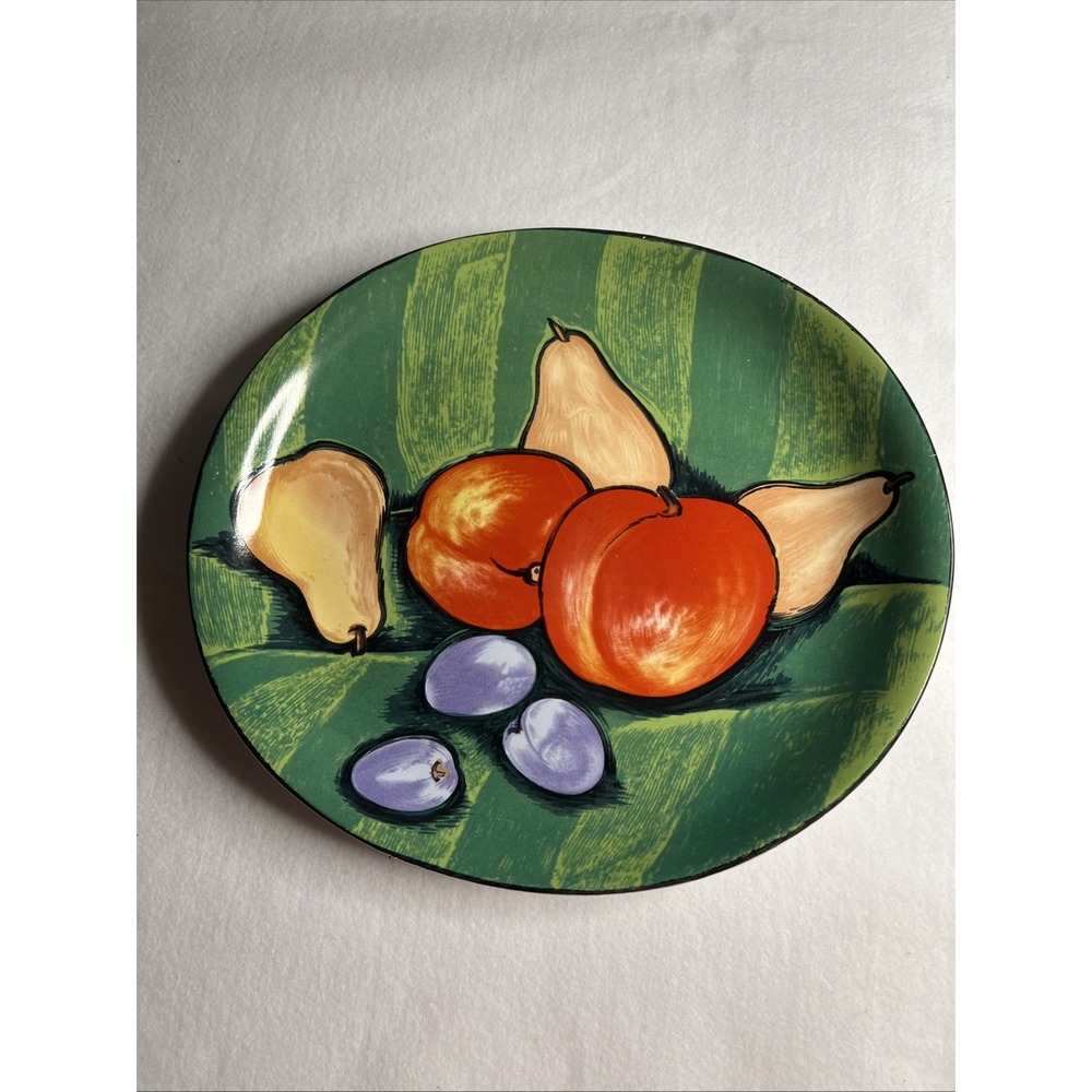 Misono Platter Tuscany Fruit Pattern 4902 Soojin Choi 12.5x11 Oval 1992 Used EUC